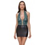 Dress black/teal M - Cottelli LINGERIE