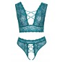Bra Set teal 4XL - Cottelli CURVES