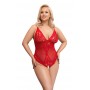 Crotchless Body red XL - Cottelli CURVES