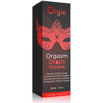 Jutību veicinošs gels sievietēm Orgasm Drops kissable 30ml
