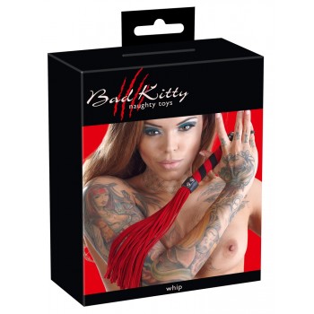 Bad Kitty zamšādas pātaga Sarkans Bad Kitty zamšādas pātaga Sarkans