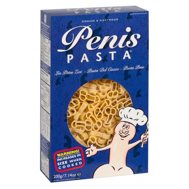 Ēdamie nieciņi Erotiskie Suvenīri Noodles "Penis Pasta" 200 g. - Spencer & Fleetwood