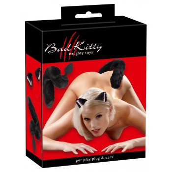 Bad Kitty Pet Play Tail Plug & Ears