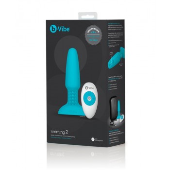 Anālais Vibrators b-Vibe rimming Plug Blue