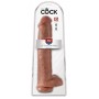 King Cock 15" Cock w Balls Tan - King Cock