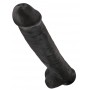 King Cock 15" Cock w Balls Dar - King Cock