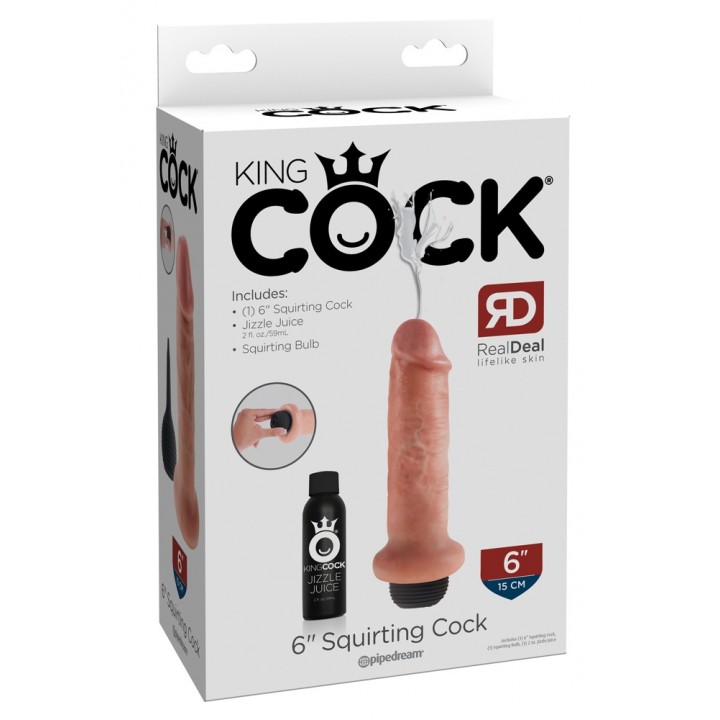 KC 6" Squirting Cock Light - King Cock