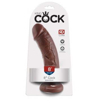 King Cock 8" Cock Brown King Cock 8" Cock Brown