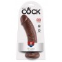 King Cock 8" Cock Brown - King Cock