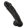 King Cock 14" Cock w Balls Dar - King Cock