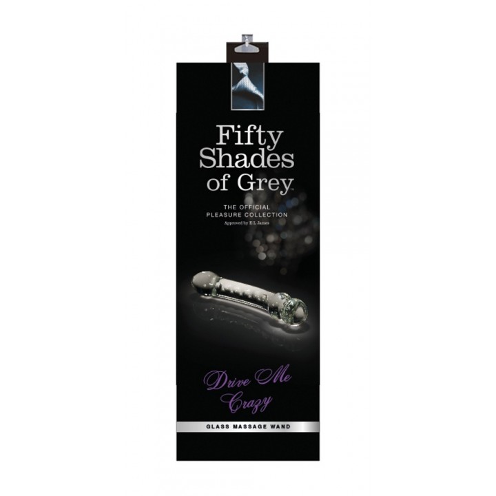 Īpašais Dildo 19cm caurspīdīgs stkla Drive Me Crazy - Fifty Shades of Grey