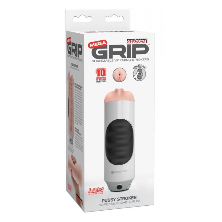 PET Mega Grip Vibrating Stroke - Pipedream Extreme Toyz