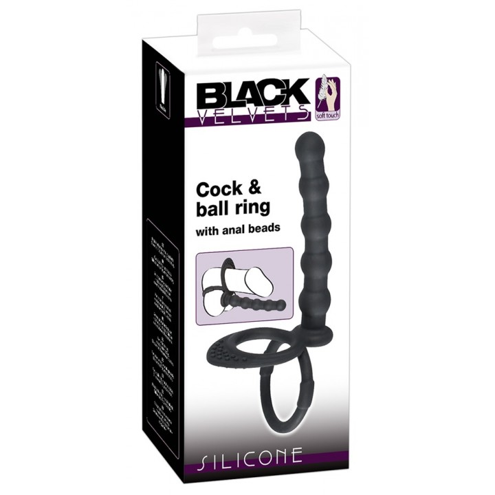 Black Velvets Cock & ball ring - Black Velvets