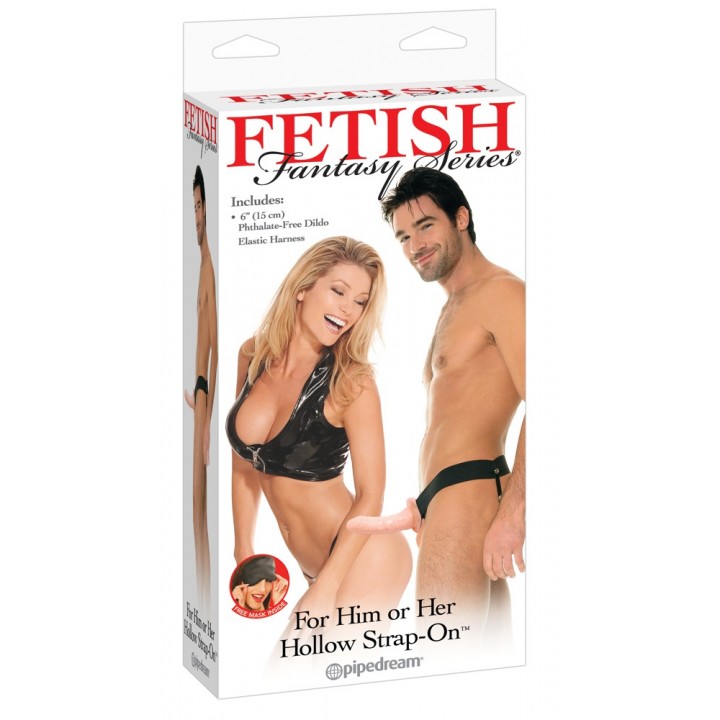 Fetish Fantasy Series For Him or Her Hollow Strap-On Miesas krāsā