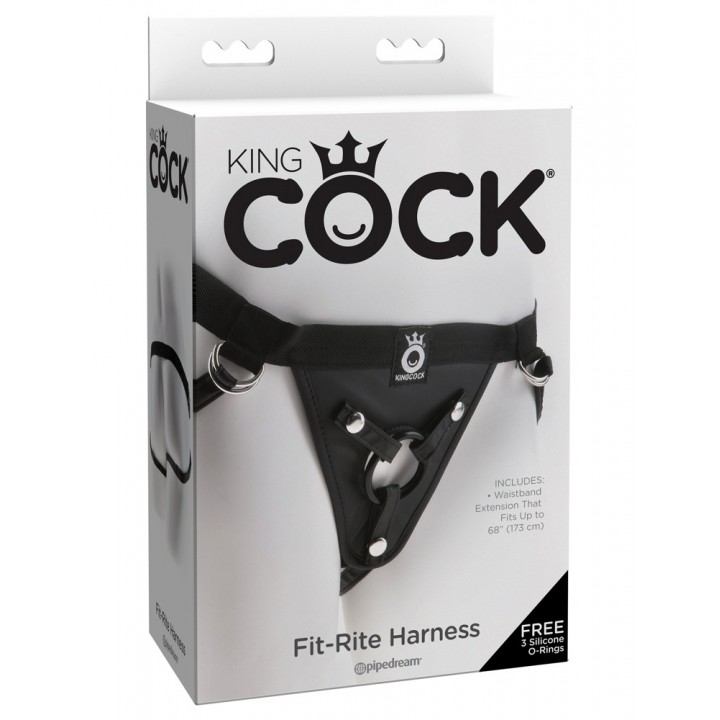 KC Fit Rite Harness Black - King Cock