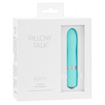 Ceļojuma Vibrators tirkīzs Mini Vibrators Pillow Talk Flirty Teal