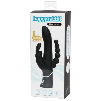 Vibrators ar klitoras stimulatoru Happy 24,2cm purpurs