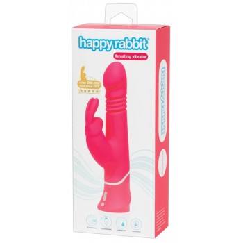 Vibrators ar klitoras stimulatoru Happy 22,7cm purpurs